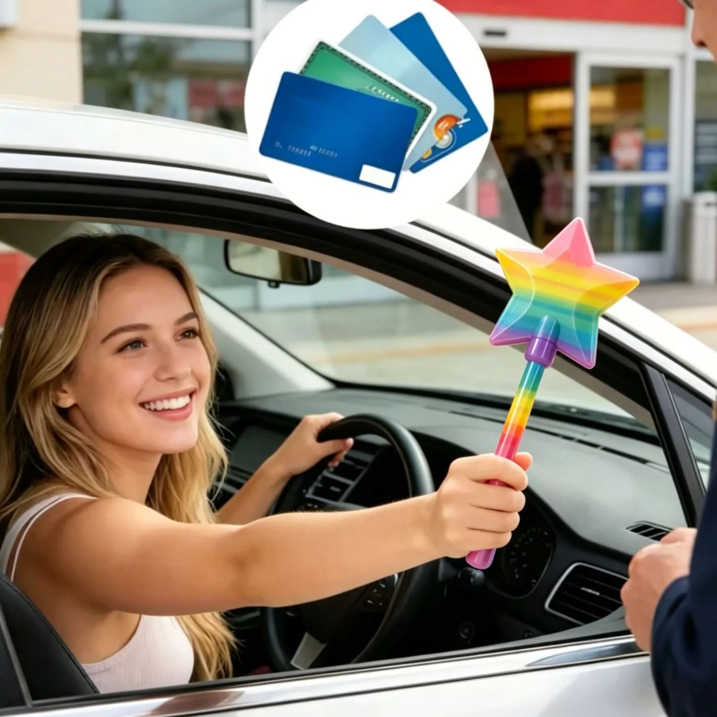 Funny Wand Credit Card Holder