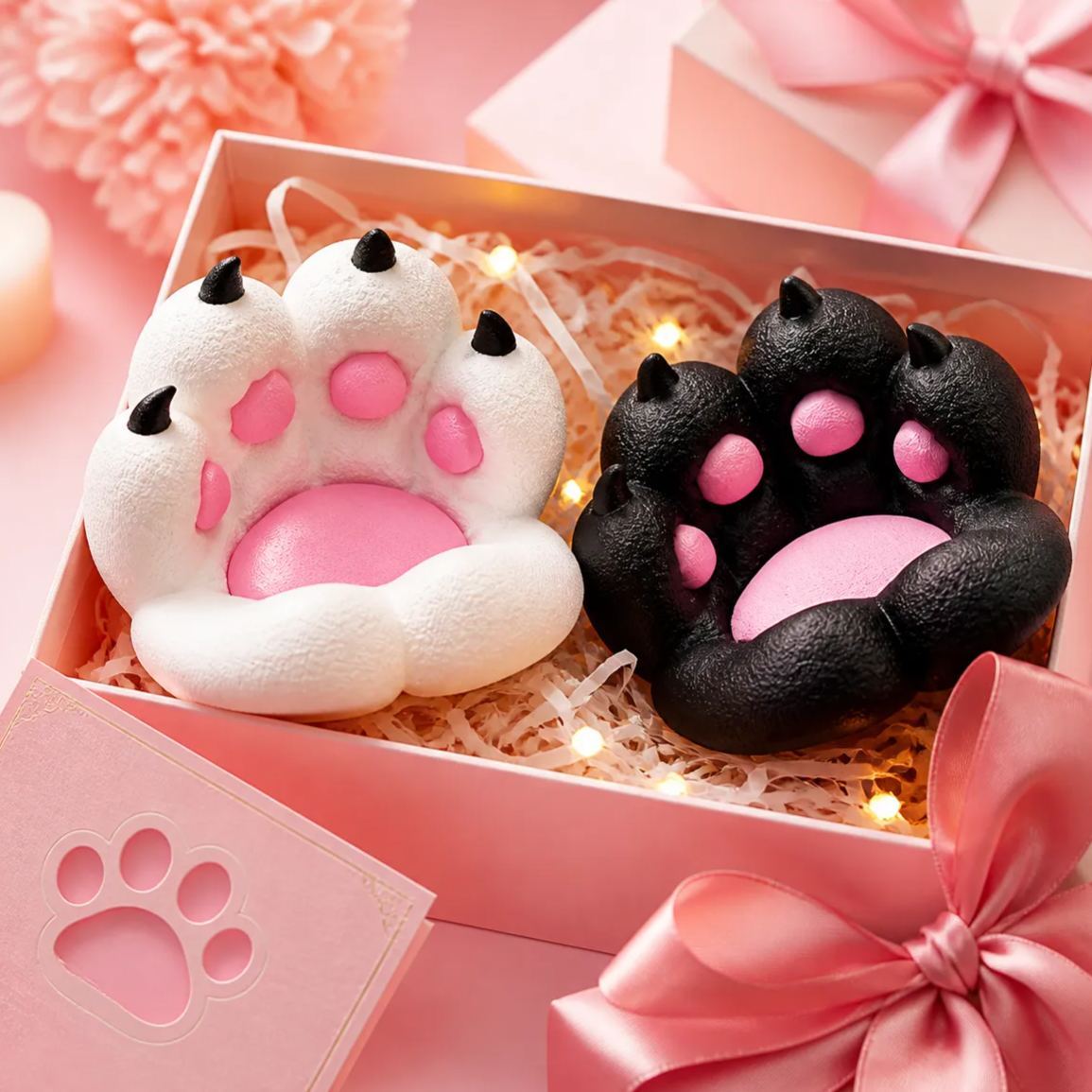 Cat Paw Phone Stand, Cute Desktop Phone Holder, Creative Animal Design Mobile Stand, Decorative Desk Accessory for Home Ornament