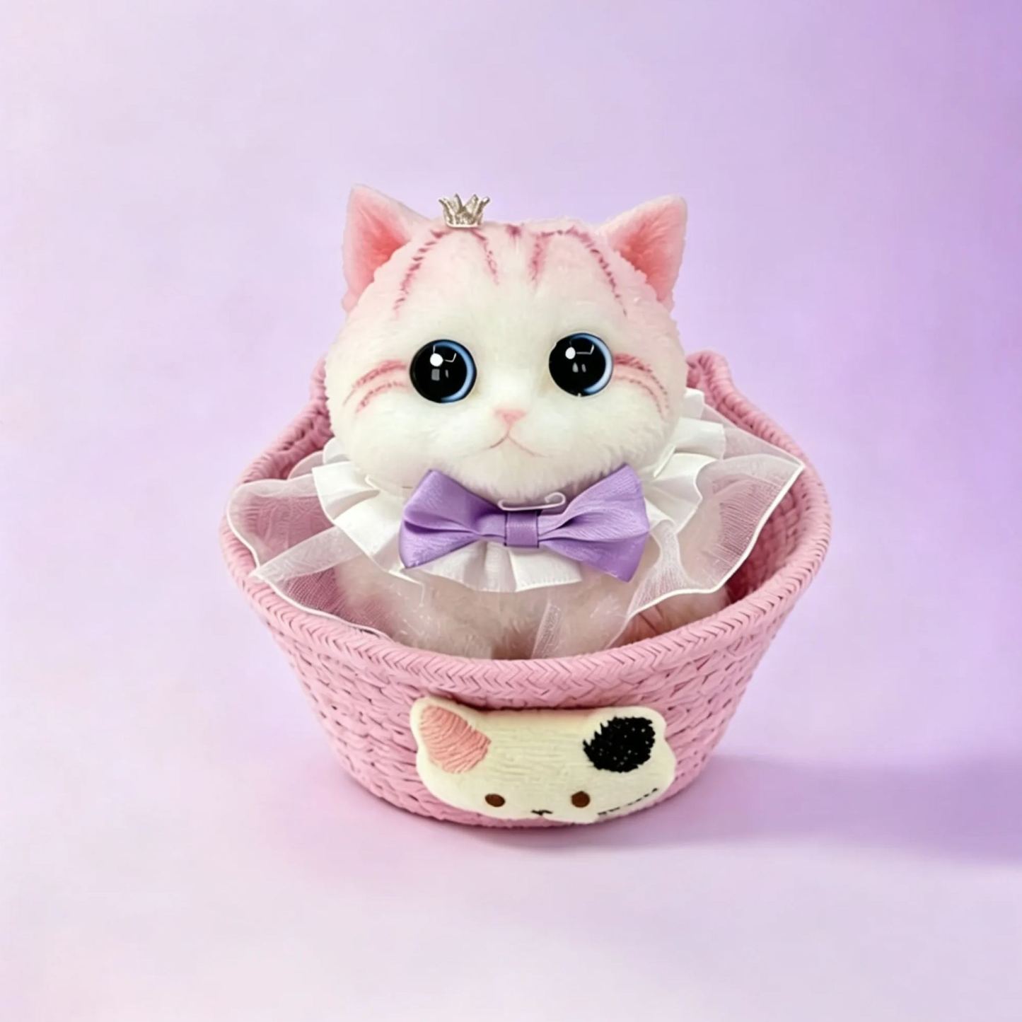 Cute Pink Cat Squishy Toy Slow Rising Stress Relief Toy Soft Gel Kawaii Cat Doll Desk Decor Birthday Gift for Girls & Friends