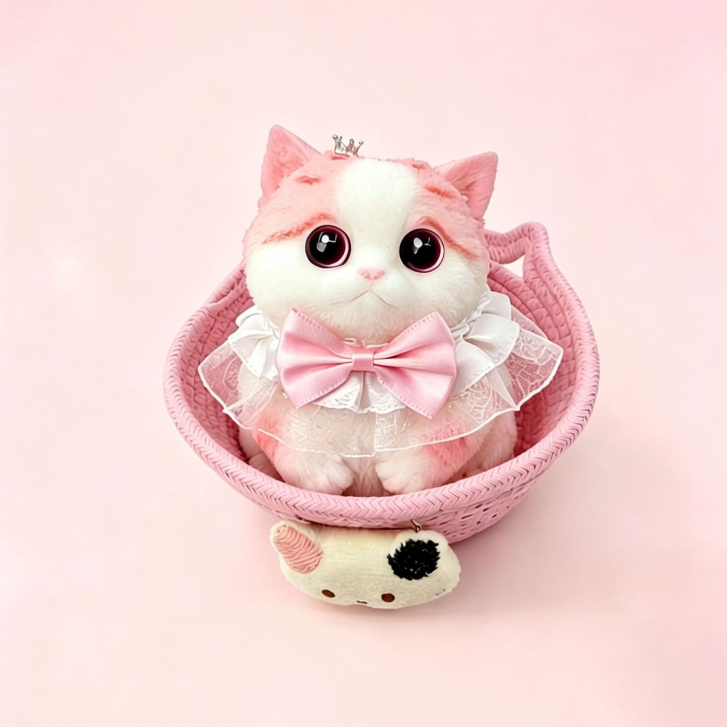 Cute Pink Cat Squishy Toy Slow Rising Stress Relief Toy Soft Gel Kawaii Cat Doll Desk Decor Birthday Gift for Girls & Friends