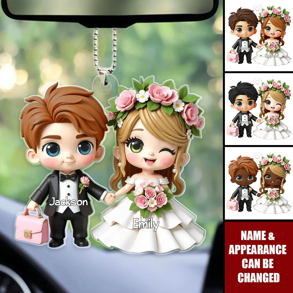 Wedding Cartoon Couple Personalized Acrylic Ornament, Gift for him, Gift for herWedding Cartoon Couple Personalized Acrylic Ornament, Gift for him, Gift for herWedding Cartoon Couple Personalized Acrylic Ornament, Gift for him, Gift for her Wedding Cartoo