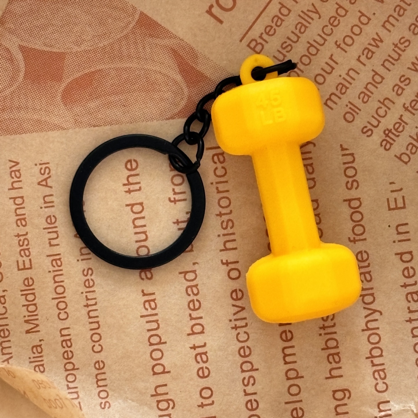 Dumbbell Keychain Accessories Equipment Pendant Metal Mini Backpack Keychain - soufeeluk