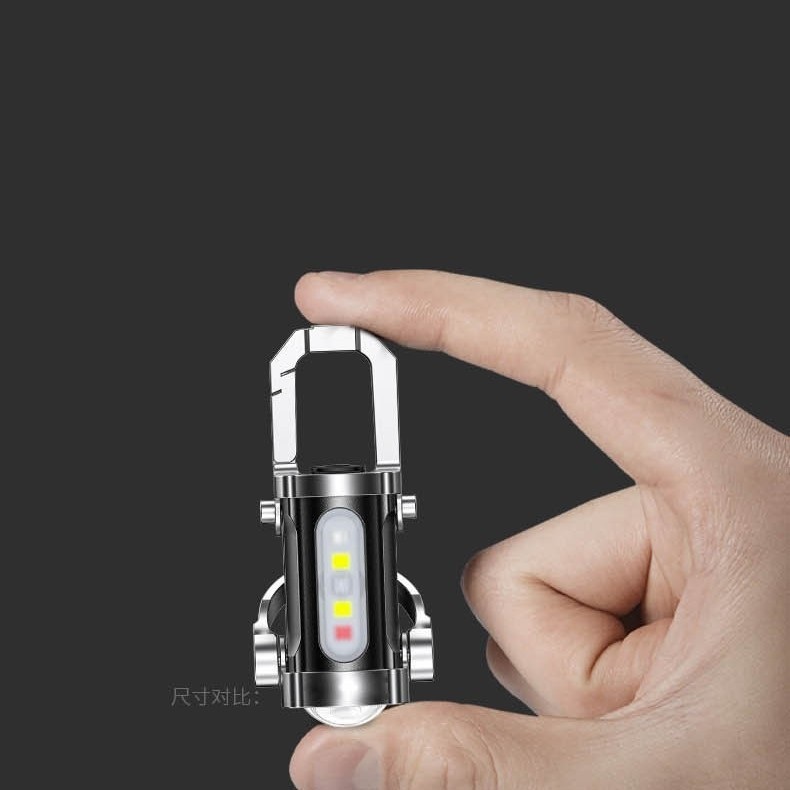 Portable Keychain Flashlight Outdoor Waterproof Multifunctional Ultra Small Mini Light