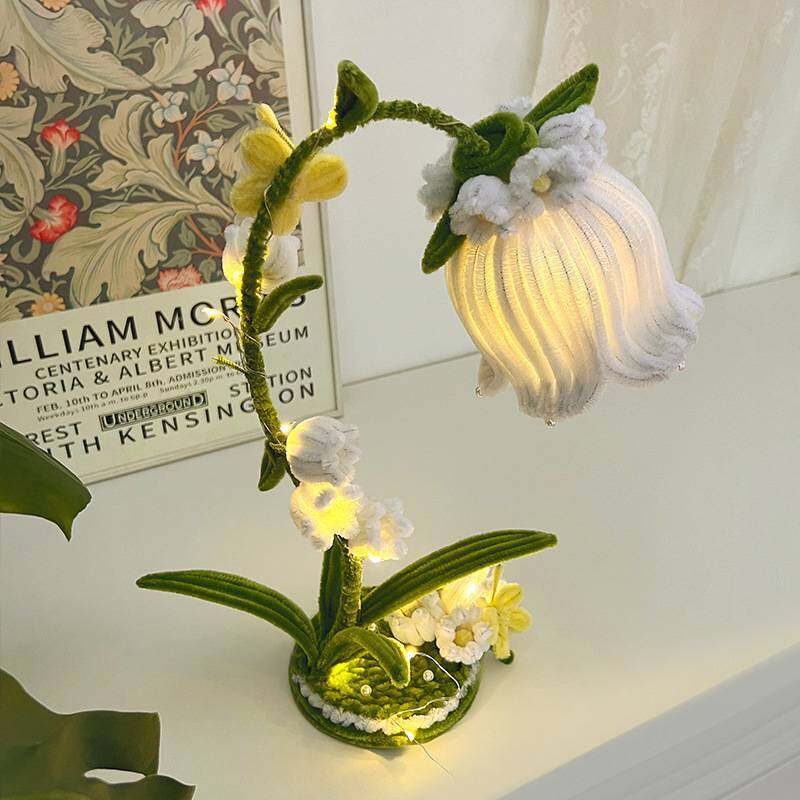 Pipe Lantern DIY Material Kit, Lily of the Valley Lantern, Desktop Ornament, Table Lamp, Glowing Lan