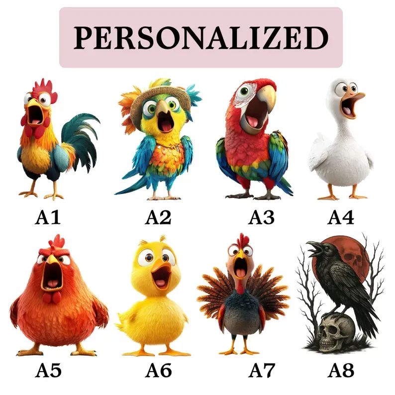 Personalized F-caw-F Ceramic Ornament, Angry Chicken Christmas Ornament, Funny Rooster Meme Ornament, Chicken Lover Ornament, Funny Gift