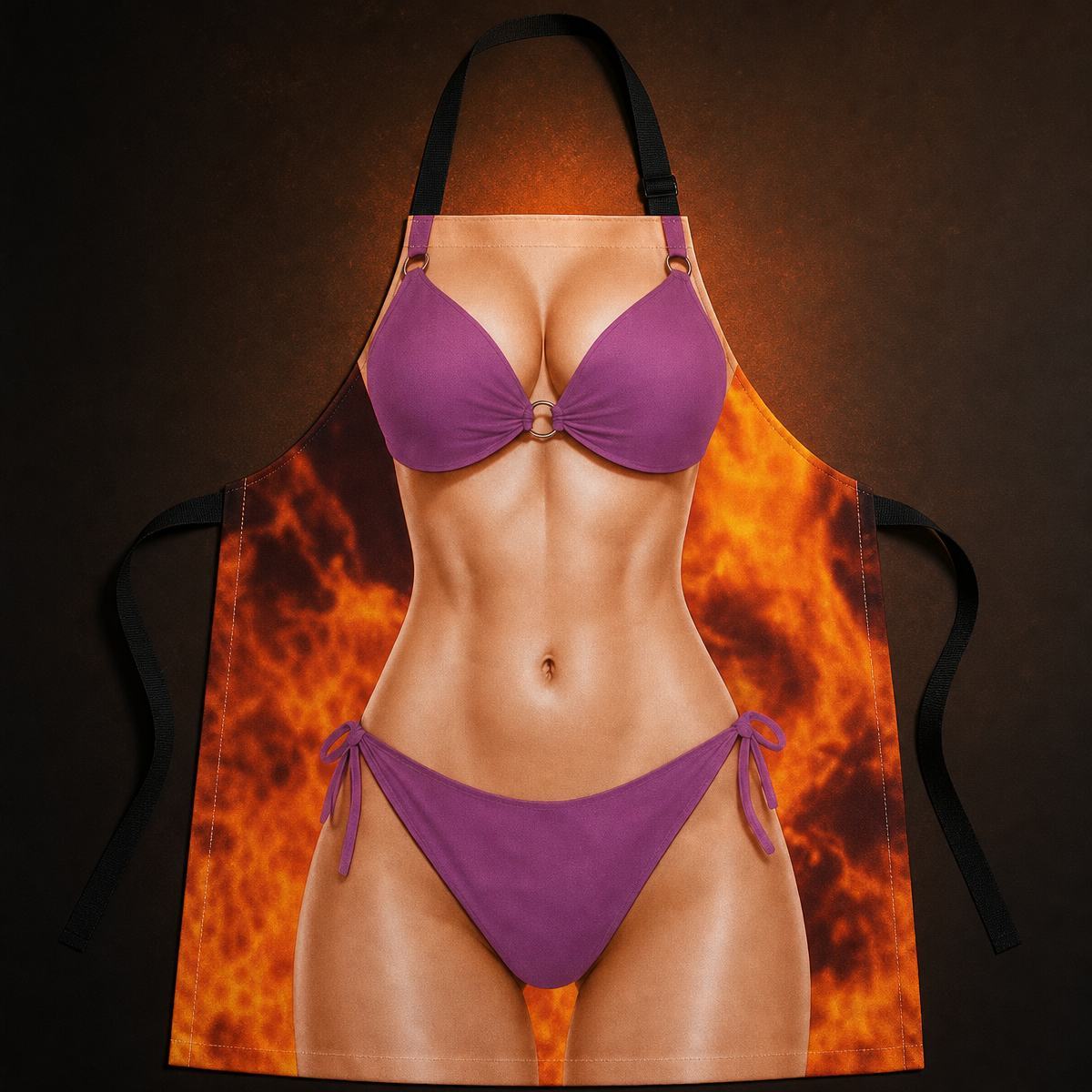 Funny Apron 3D Bikini Silly Gifts For Her, Wife, Coworker, Friend - Personalized Apron - PhotoMoonLamp
