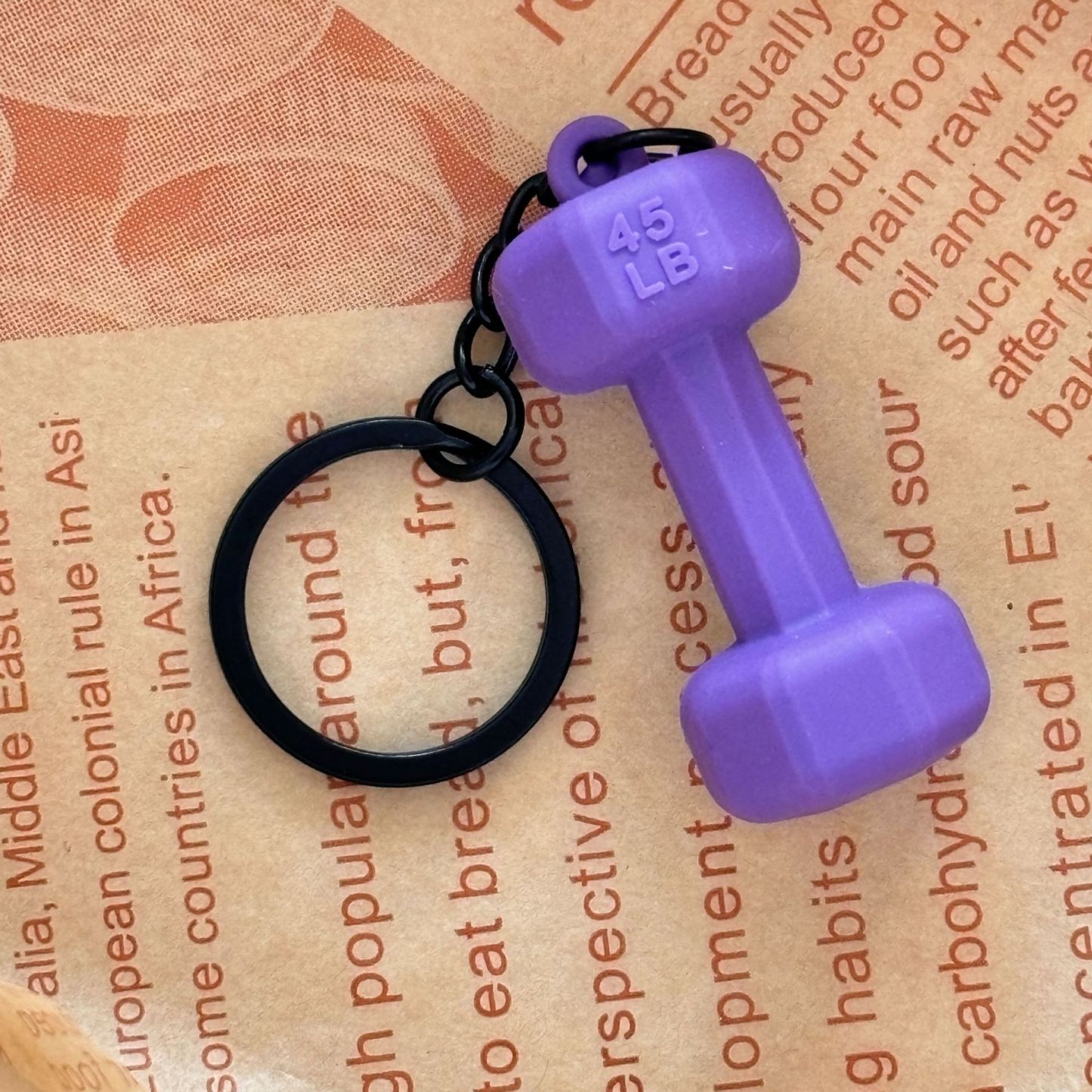 Dumbbell Keychain Accessories Equipment Pendant Metal Mini Backpack Keychain - soufeeluk