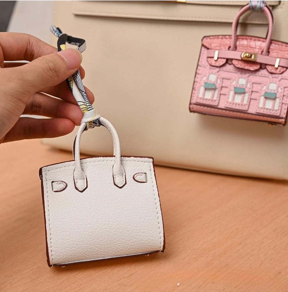 Luxe Bag Charm Mini Bag - shaped Airpods Case Headphones Protective Case Gift for Her