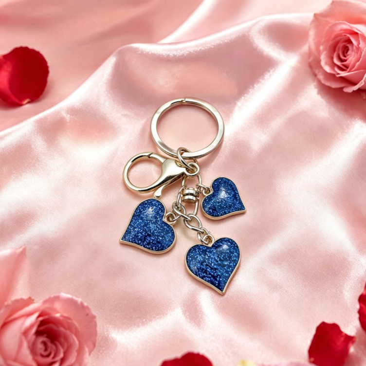 Heart Envelope Keychain, Romantic Alloy Bag Charm Pendant, Valentine's Day Couple Gift, Love Letter Key Ring for Girlfriend