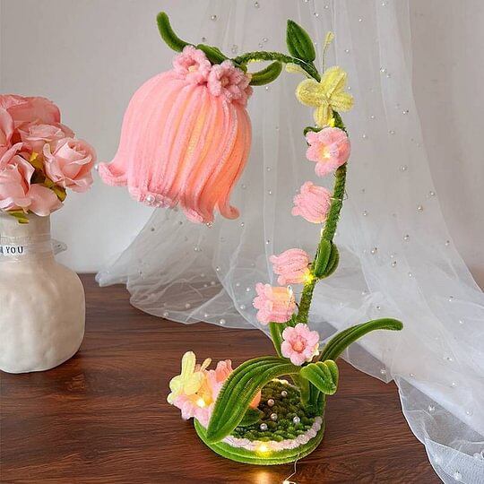 Pipe Lantern DIY Material Kit, Lily of the Valley Lantern, Desktop Ornament, Table Lamp, Glowing Lan