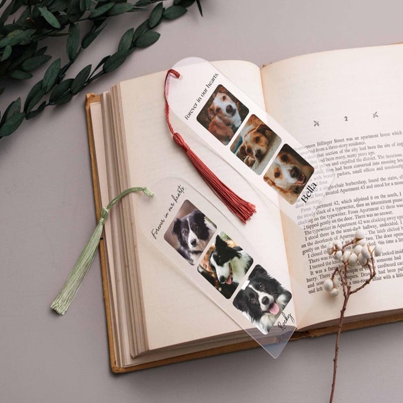 Personalized Bookmark with Picture, Valentines Day Gift, Reading Gift, Photo Gift, Love Read, Gift for Her, Custom Photo Acrylic Bookmark