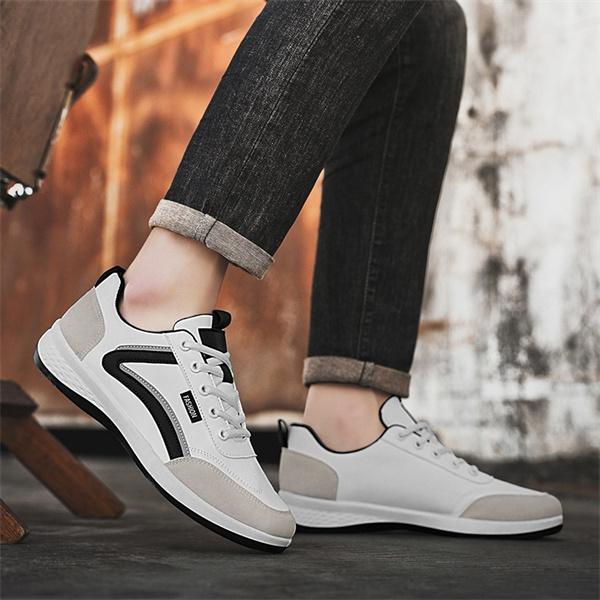 Men's genuine leather non-slip waterproof soft sole casual loafers