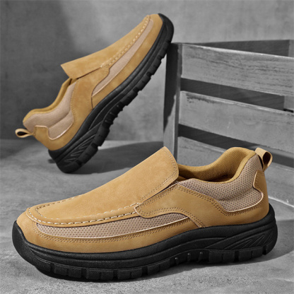 Men's leather soft sole comfortable fashion casual loafers