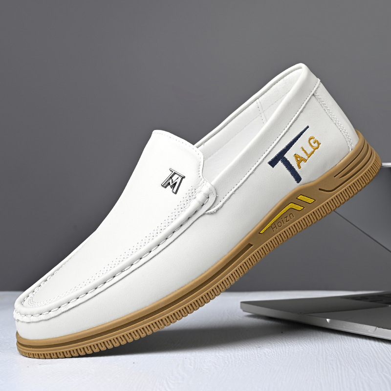 Men's genuine leather soft sole comfortable non-slip shoes-MENSZONES