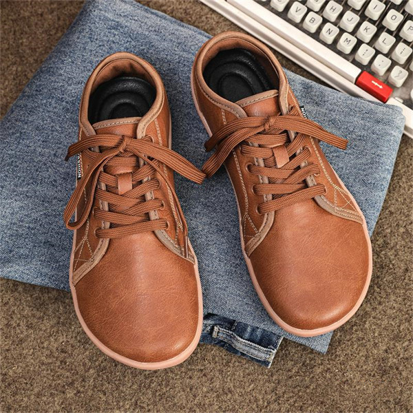 Men's genuine leather light soft sole casual shoes-MENSZONES