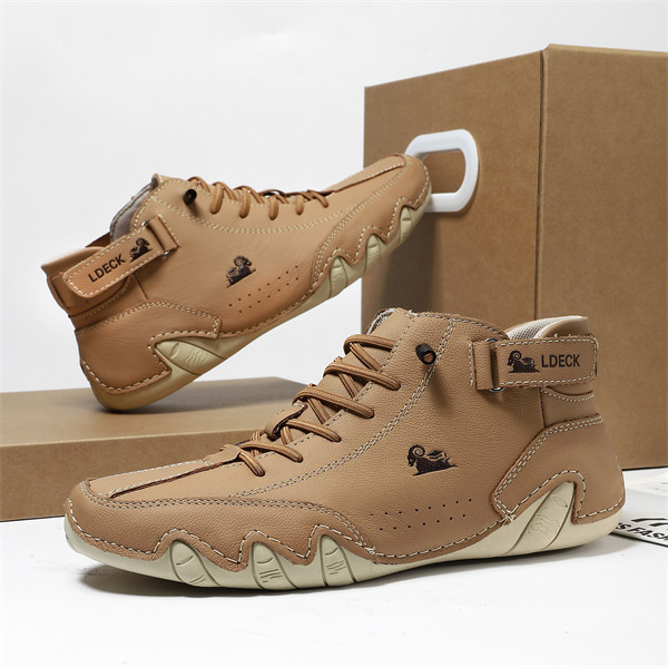 Men's genuine leather non-slip soft sole leisure travel outdoor shoes