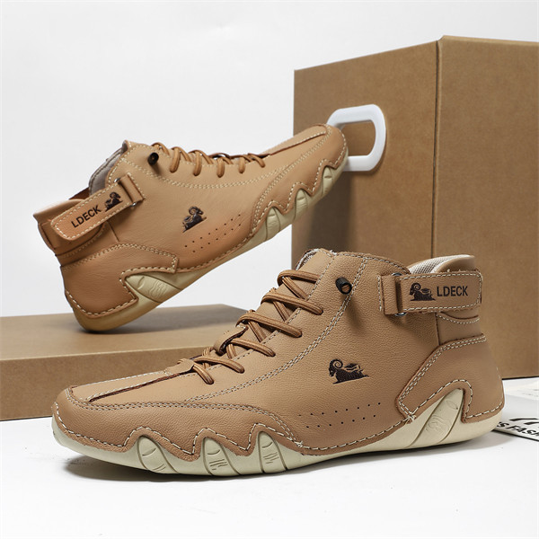 Men's genuine leather non-slip soft sole leisure travel outdoor shoes