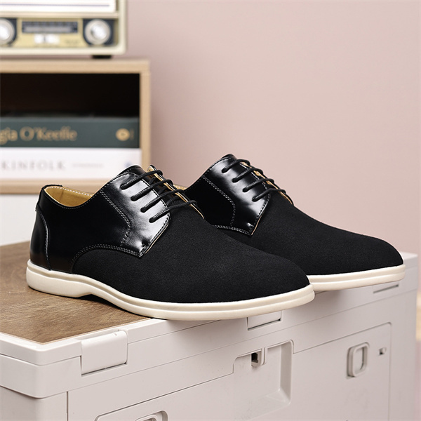Men's suede soft-soled non-slip business casual loafers