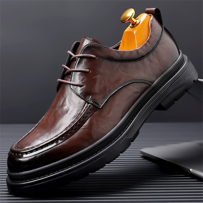 Men's leather comfortable casual business shoes-MENSZONES