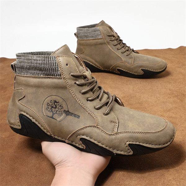 Men's genuine leather soft-soled non-slip casual outdoor travel shoes