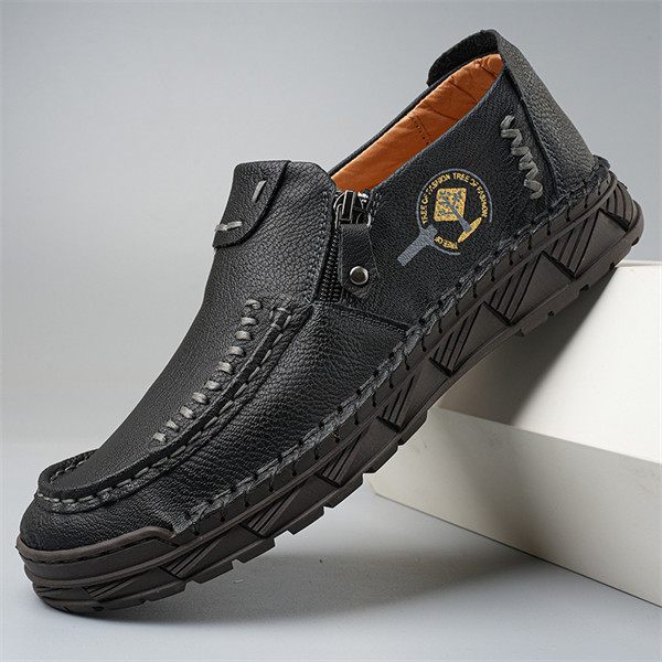 Men’s Genuine Leather Loafers | Slip-On Business Casual Shoes