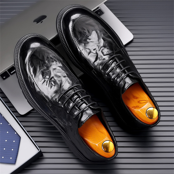 Men's leather comfortable casual business shoes-MENSZONES