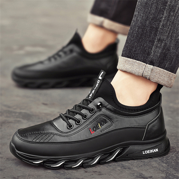 Men's genuine leather soft sole outdoor casual shoes