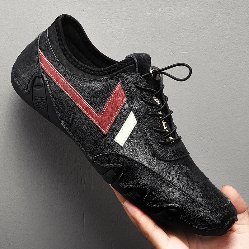 Men's genuine leather soft-soled non-slip casual loafers