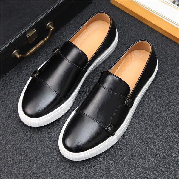 Men's leather fashion luxury casual shoes-MENSZONES
