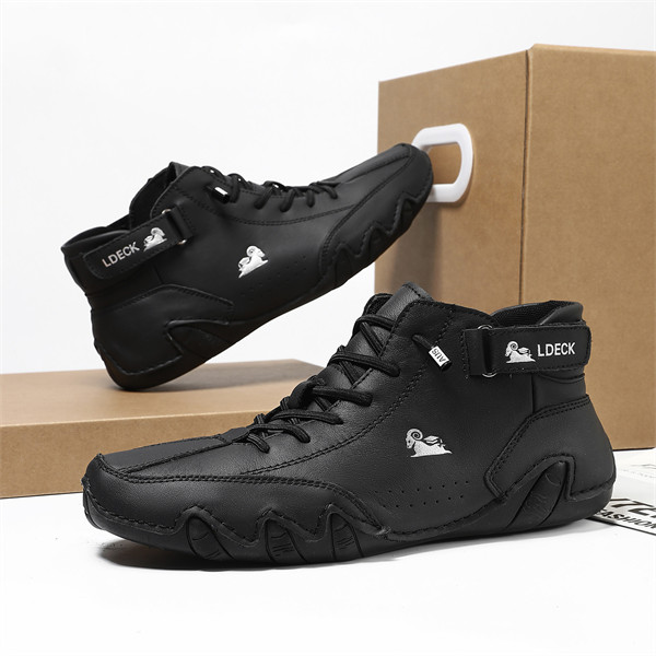 Men's genuine leather non-slip soft sole leisure travel outdoor shoes