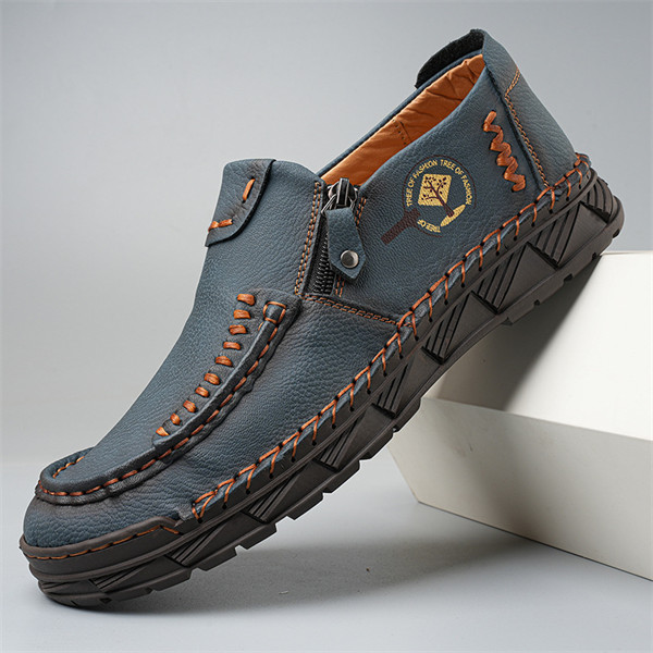 Men’s Genuine Leather Loafers | Slip-On Business Casual Shoes