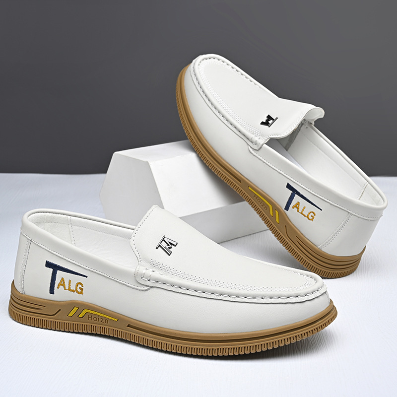 Men's genuine leather soft sole comfortable non-slip shoes-MENSZONES