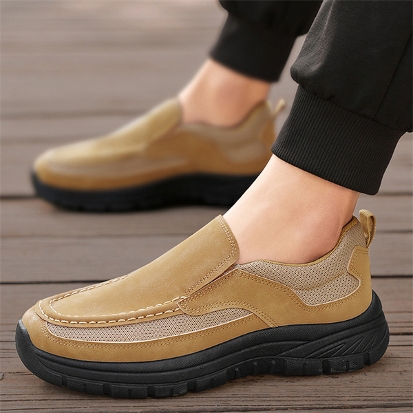 Men's leather soft sole comfortable fashion casual loafers