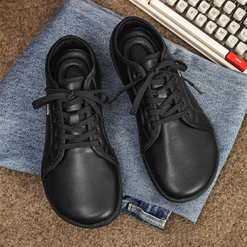 Men's genuine leather light soft sole casual shoes-MENSZONES