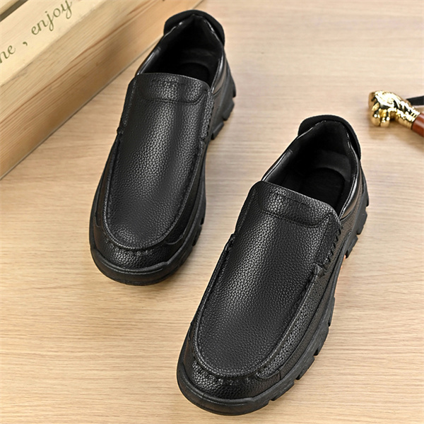 Men's genuine leather soft sole non-slip waterproof casual loafers