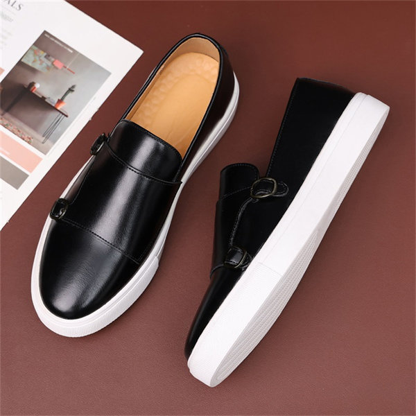 Men's leather fashion luxury casual shoes-MENSZONES