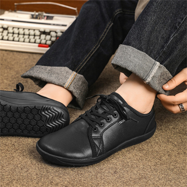 Men's genuine leather light soft sole casual shoes-MENSZONES