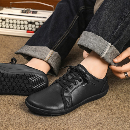 Men's genuine leather light soft sole casual shoes-MENSZONES