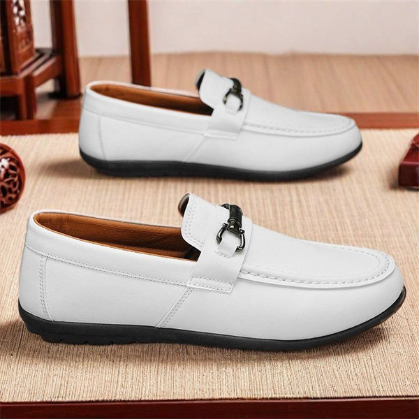 Men's genuine leather soft-soled non-slip casual loafers