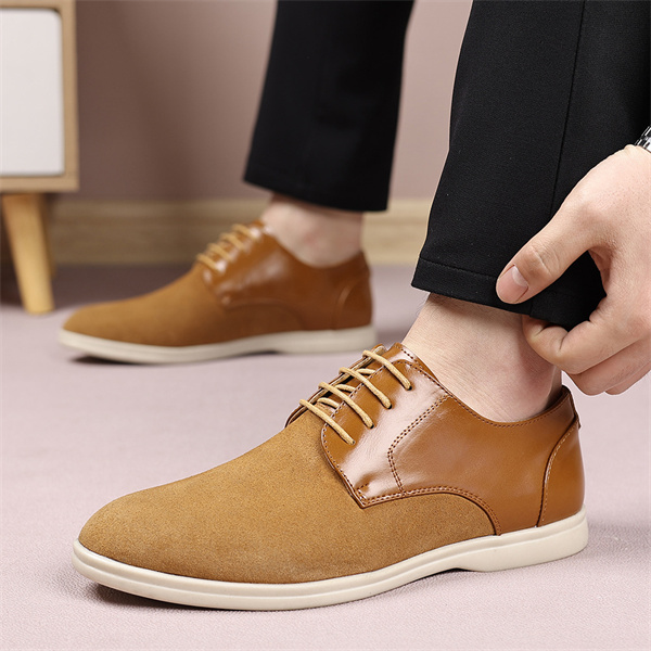 Men's suede soft-soled non-slip business casual loafers