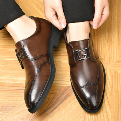 Men's Genuine Leather Soft Bottom Non-slip Casual Business Shoes