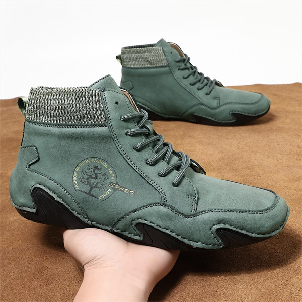 Men's genuine leather soft-soled non-slip casual outdoor travel shoes