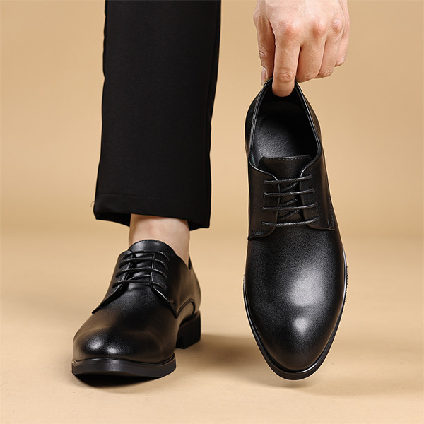 Men's leather comfortable soft sole casual business shoes