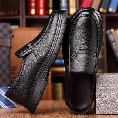 Premium Leather Men's Loafer | Handmade Slip-On Dress Shoes for Men | Genuine Leather Casual Shoes for Party Prom Wedding-MENSZONES