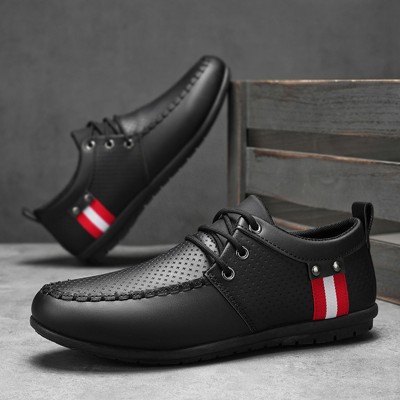 Men's genuine leather soft sole comfortable non-slip casual shoes