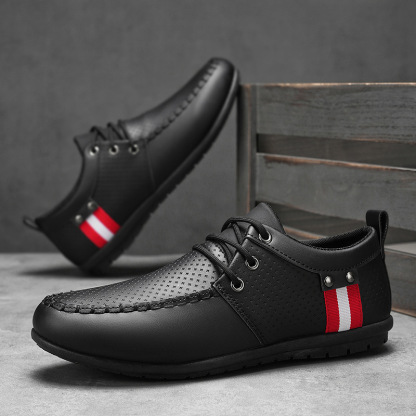 Men's genuine leather soft sole comfortable non-slip casual shoes