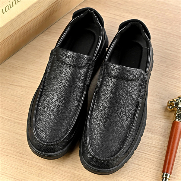 Men's genuine leather soft sole non-slip waterproof casual loafers