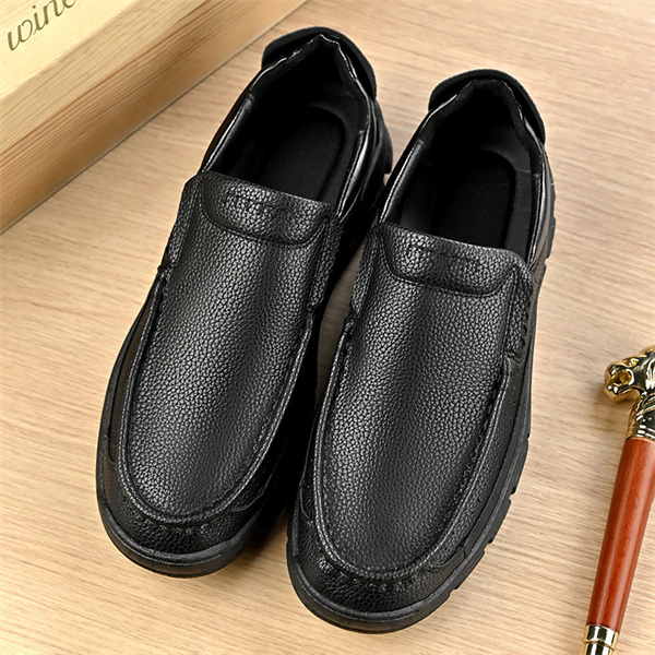 Men's genuine leather soft sole non-slip waterproof casual loafers