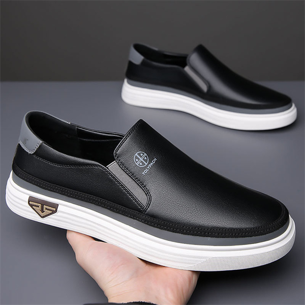 Men's genuine leather soft sole non-slip lightweight casual loafers