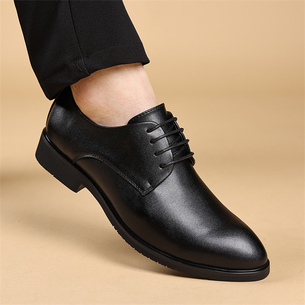 Men's leather comfortable soft sole casual business shoes